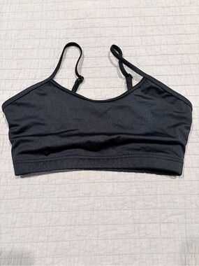Weissman Lustre Camisole Bra Top – Black Shimmer – Adult Medium